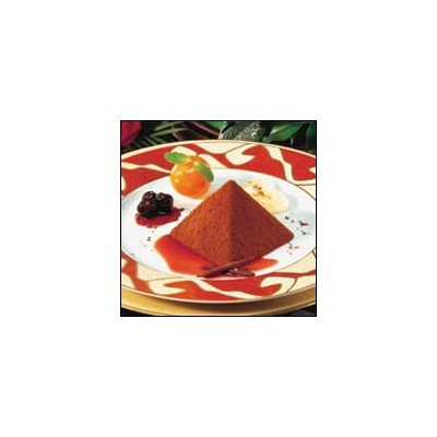 Pirámide de chocolate amargo